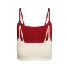 2er-Packung SCOOP Bralettes aus Baumwolljersey