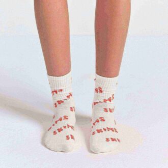 3er-Pack gerippte Crew-Socken