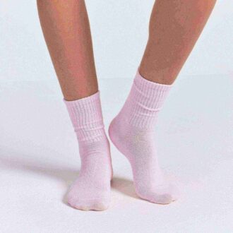 3er-Pack gerippte Crew-Socken