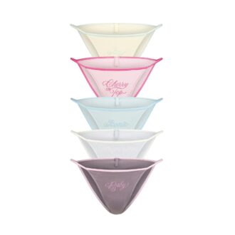 5er-Pack Bikini-Strings aus Baumwolljersey