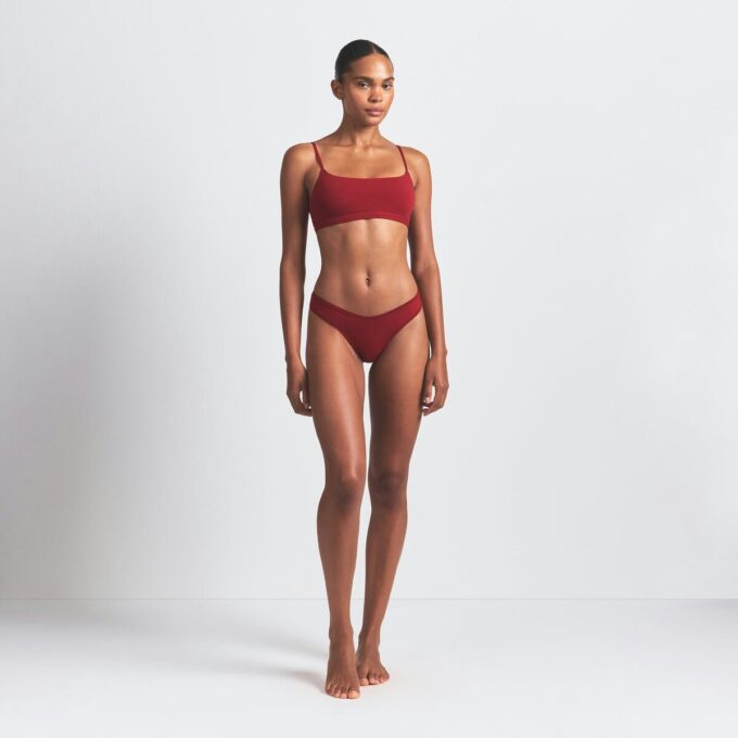 5er-Packung String-Tangas aus Baumwolljersey mit Farbverlauf