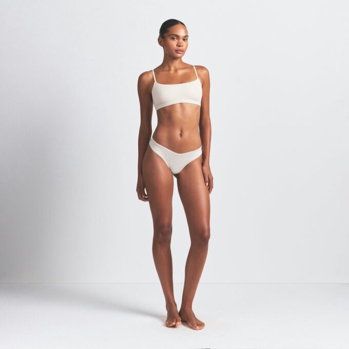 5er-Packung String-Tangas aus Baumwolljersey mit Farbverlauf