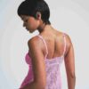 Babydoll-Top aus Stretch-Spitze