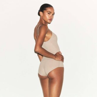 Baumwoll-Shapewear-Slip mit hohem Bund
