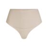 Baumwoll-Shapewear-Tanga mit hohem Bund Baumwoll-Shapewear-Tanga mit hohem Bund