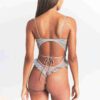 Bestickte Dessous, ungefüttert, Schrittlos, Teddy Bestickte Dessous, ungefüttert, Schrittlos, Teddy