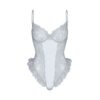 Bestickte Dessous, ungefüttert, Schrittlos, Teddy Bestickte Dessous, ungefüttert, Schrittlos, Teddy