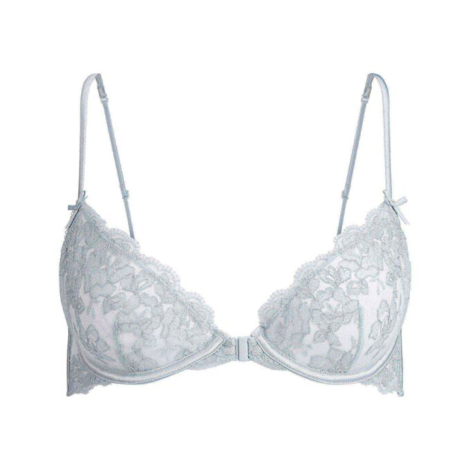 Bestickte Dessous, vorne geschlossen, ungefütterter BH Bestickte Dessous, vorne geschlossen, ungefütterter BH