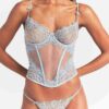 Besticktes, ungefüttertes Dessous-Korsett Besticktes, ungefüttertes Dessous-Korsett