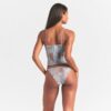 Besticktes, ungefüttertes Dessous-Korsett Besticktes, ungefüttertes Dessous-Korsett