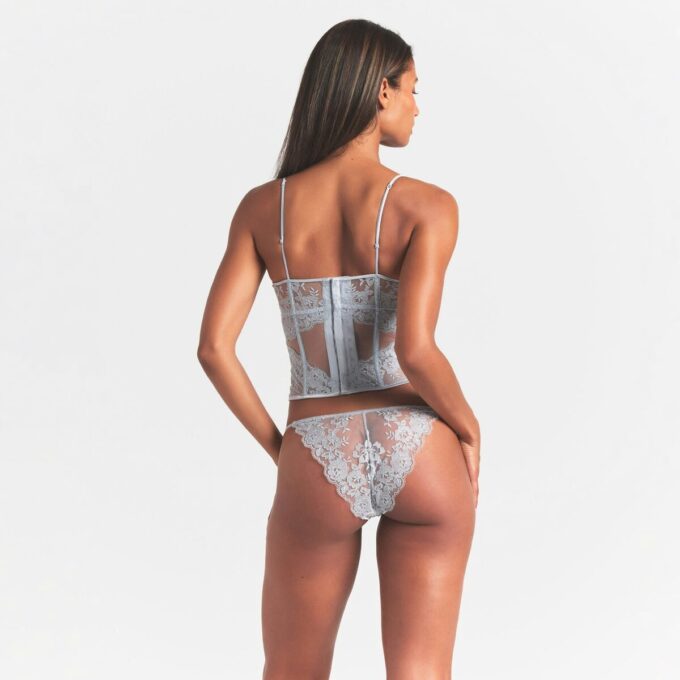 Besticktes, ungefüttertes Dessous-Korsett Besticktes, ungefüttertes Dessous-Korsett
