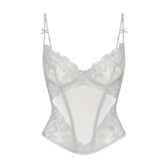 Besticktes, ungefüttertes Dessous-Korsett Besticktes, ungefüttertes Dessous-Korsett