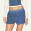 Boxershorts aus Baumwollrippen mit lockerer Passform Boxershorts aus Baumwollrippen mit lockerer Passform