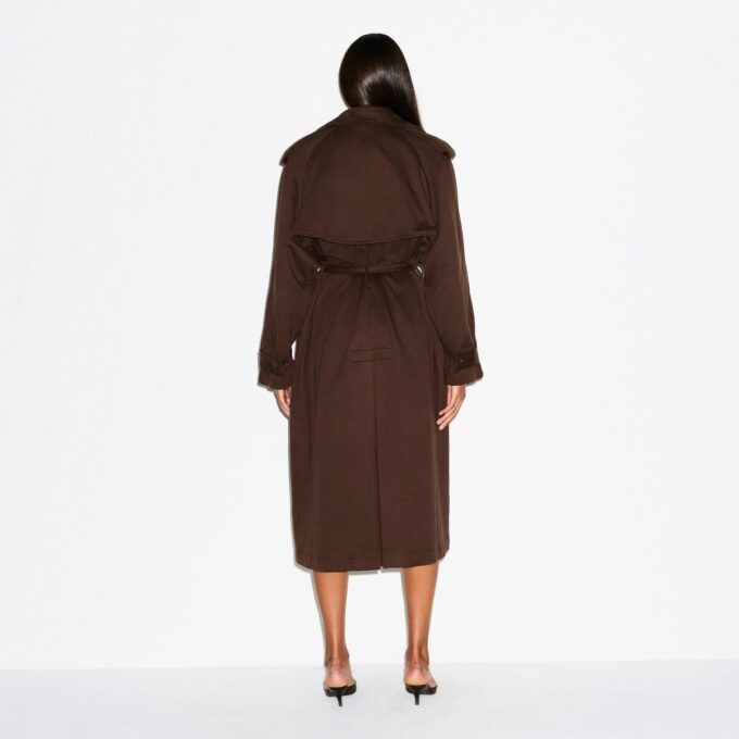 BOYFARD FLEECE ÜBERGRÖSSERTER TRENCHMANTEL