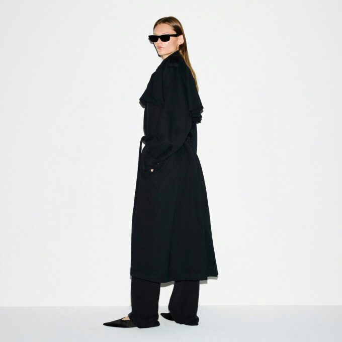 BOYFARD FLEECE ÜBERGRÖSSERTER TRENCHMANTEL