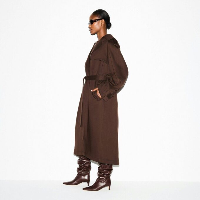BOYFARD FLEECE ÜBERGRÖSSERTER TRENCHMANTEL