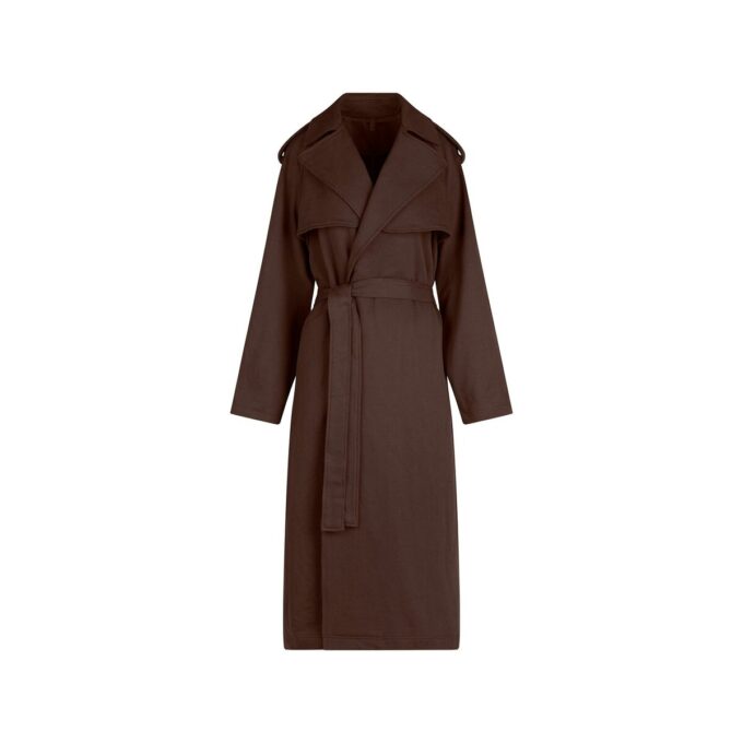 BOYFARD FLEECE ÜBERGRÖSSERTER TRENCHMANTEL