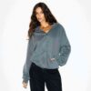 Boyfriend Fleece Oversized Zip-Up Hoodie