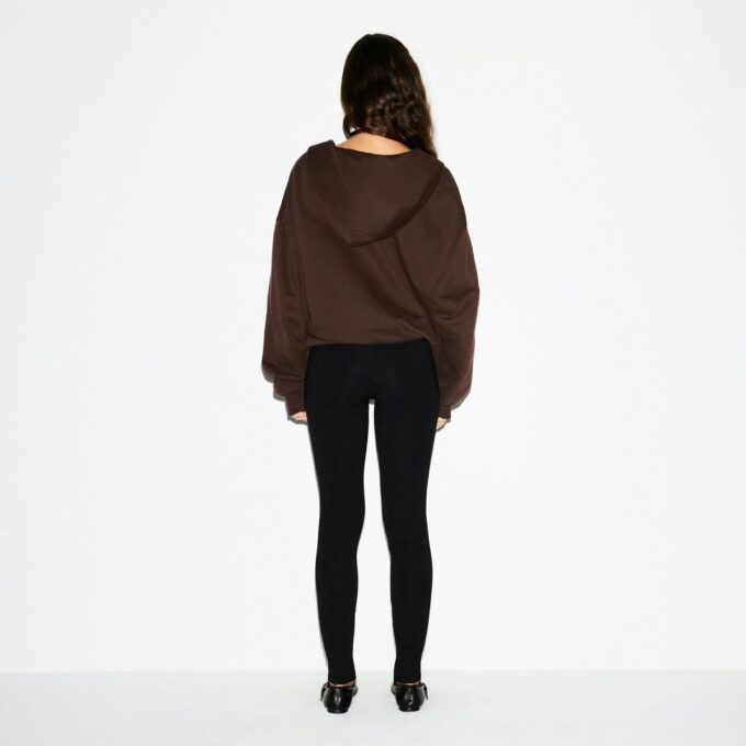 Boyfriend Fleece Oversized Zip-Up Hoodie