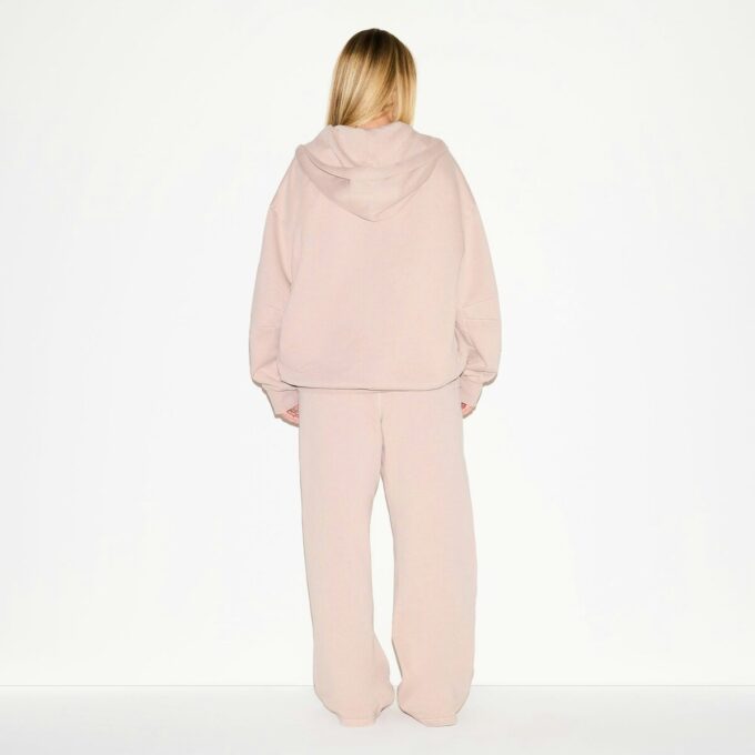 Boyfriend Fleece Oversized Zip-Up Hoodie