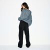 Boyfriend Fleece Oversized Zip-Up Hoodie