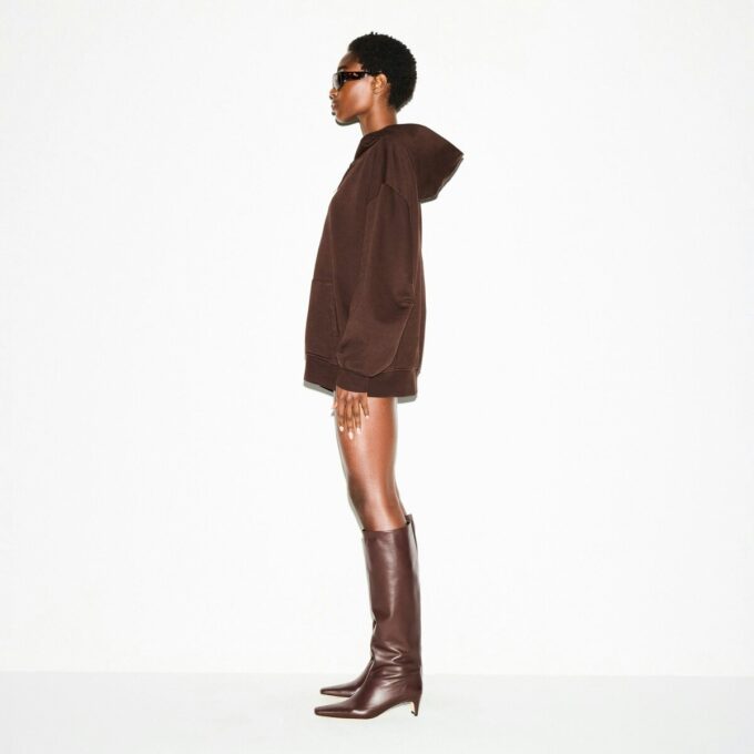 Boyfriend Fleece Oversized Zip-Up Hoodie