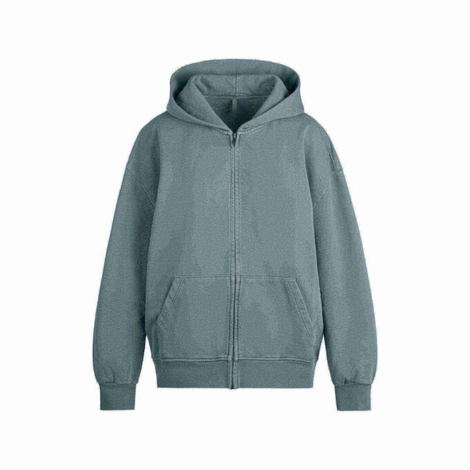 Boyfriend Fleece Oversized Zip-Up Hoodie