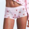Boyfriend-Langarmshirt und kurze Boxershorts