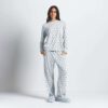 Boyfriend-Langarmshirt und weite Hose