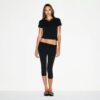 Caprihose aus Baumwolljersey mit Umschlag Caprihose aus Baumwolljersey mit Umschlag