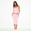 Caprihose aus Baumwolljersey mit Umschlag Caprihose aus Baumwolljersey mit Umschlag