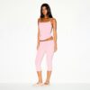 Caprihose aus Baumwolljersey mit Umschlag Caprihose aus Baumwolljersey mit Umschlag