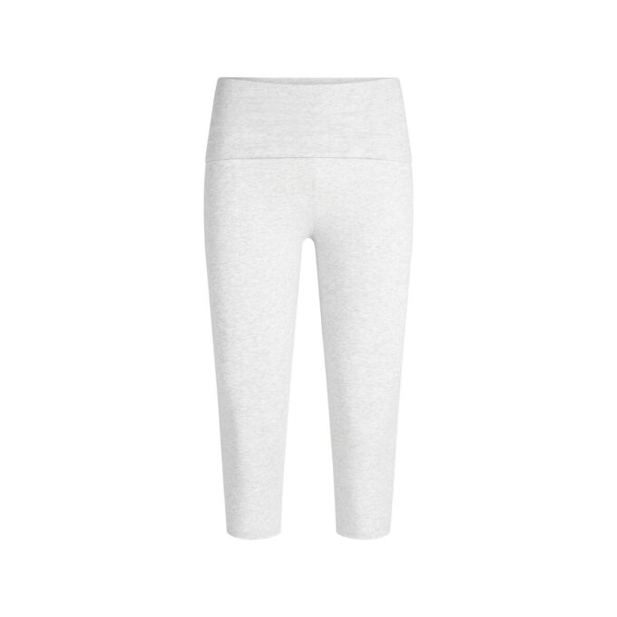 Caprihose aus Baumwolljersey mit Umschlag Caprihose aus Baumwolljersey mit Umschlag