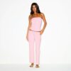 Crop-Hose aus Baumwolljersey mit niedrigem Bund Crop-Hose aus Baumwolljersey mit niedrigem Bund