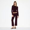 Crop-Hose aus Baumwolljersey mit niedrigem Bund Crop-Hose aus Baumwolljersey mit niedrigem Bund