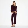 Crop-Hose aus Baumwolljersey mit niedrigem Bund Crop-Hose aus Baumwolljersey mit niedrigem Bund