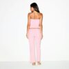 Crop-Hose aus Baumwolljersey mit niedrigem Bund Crop-Hose aus Baumwolljersey mit niedrigem Bund