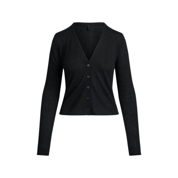 Federleichte Kaschmir-Strickjacke