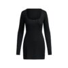 FEDERLEICHTES KASCHMIR-HENLEY-MINIKLEID FEDERLEICHTES KASCHMIR-HENLEY-MINIKLEID