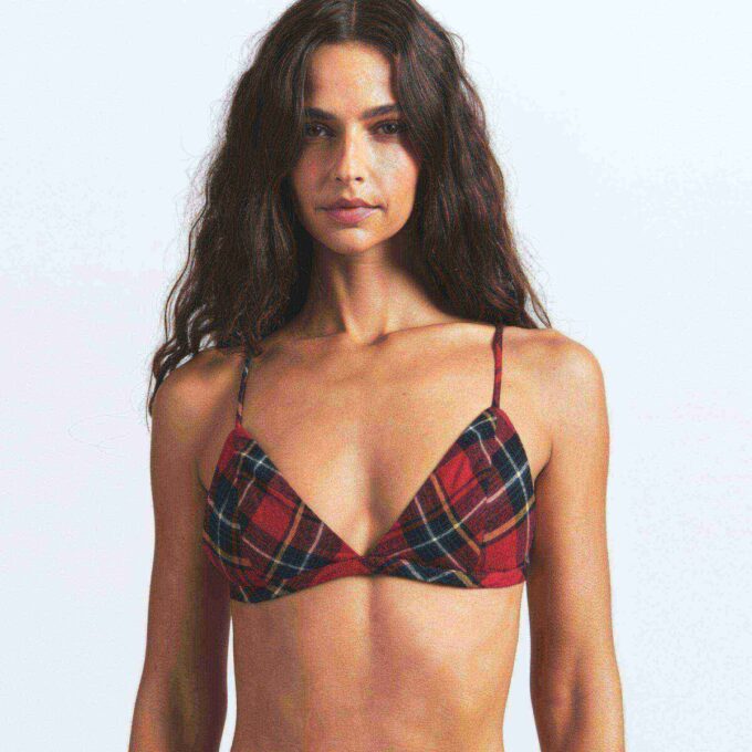 Flanell-Schlaf-Dreieck-Bralette Flanell-Schlaf-Dreieck-Bralette