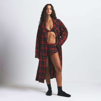 Flanell-Schlafmantel