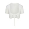 Flauschiges Strick-Crop-Top und Shorts-Set Flauschiges Strick-Crop-Top und Shorts-Set
