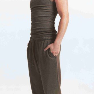 Fleece Lounge Herren Klassische Hose mit geradem Bein
