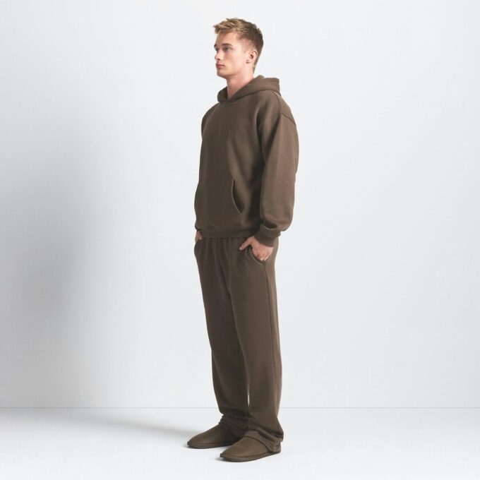 Fleece Lounge Herren Relaxed Hoodie