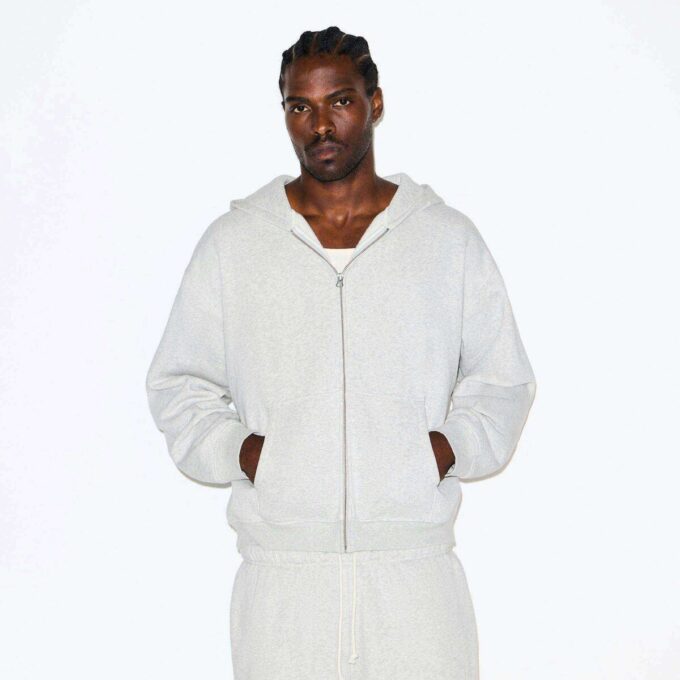 Fleece Lounge Herren Relaxed Zip Up Hoodie Fleece Lounge Herren Relaxed Zip Up Hoodie
