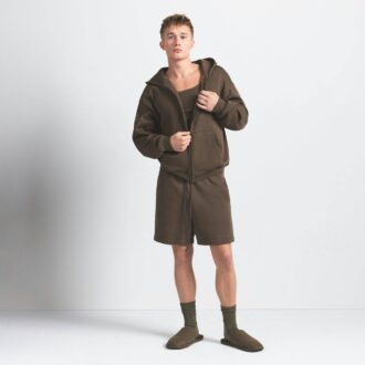 Fleece Lounge Herren Relaxed Zip Up Hoodie