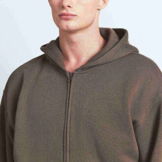 Fleece Lounge Herren Relaxed Zip Up Hoodie