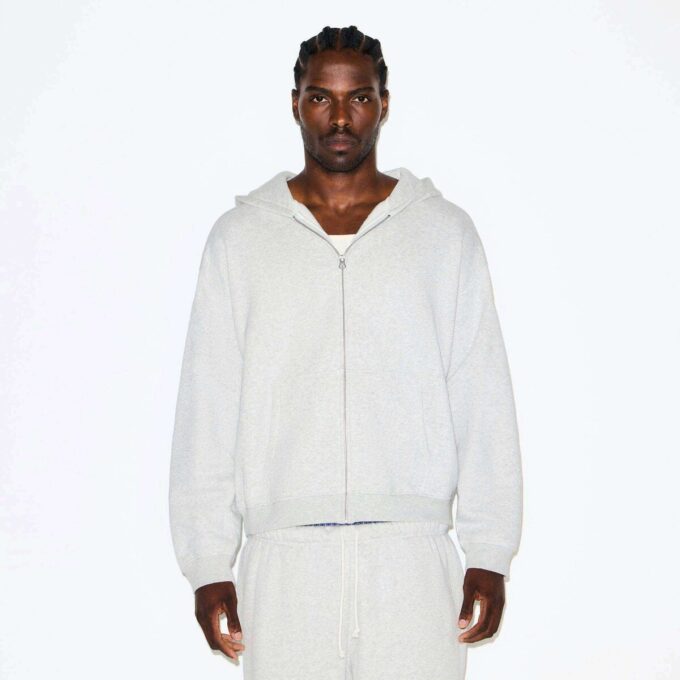 Fleece Lounge Herren Relaxed Zip Up Hoodie Fleece Lounge Herren Relaxed Zip Up Hoodie