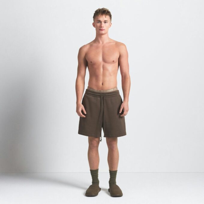 Fleece-Lounge-Shorts für Herren, locker geschnitten Fleece-Lounge-Shorts für Herren, locker geschnitten