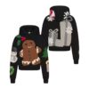 Flohmarkt-Hoodie mit Kaktusmotiv und Skims Baumwollfleece Flohmarkt-Hoodie mit Kaktusmotiv und Skims Baumwollfleece